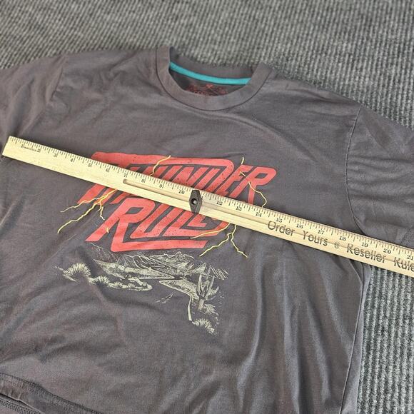 Sendero Shirt Womens Large Thunder Rolls Cropped Embroidered Lightning Western - Picture 5 of 10